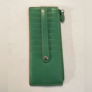 Lodis credit card organizer; photos show small pinpoint spots.
